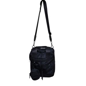Madden NYC Women's Multi Pocket Convertible Backpack With Pouch Black